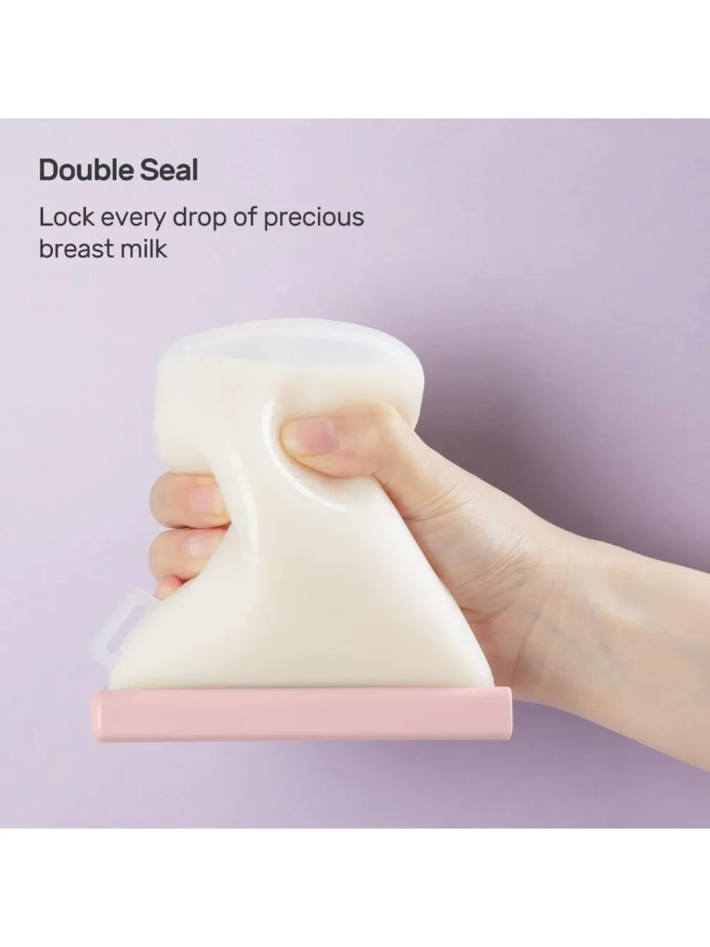 Reusable Silicone Breastmilk Storage Bags - 7 Pcs, 8oz Leak-Proof Freezer Bags